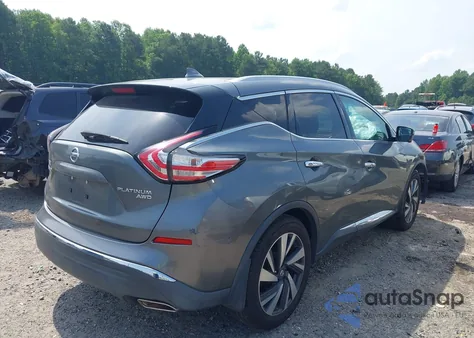 2016 Nissan Murano Platinum из США, поврежденный, VIN 5N1AZ2MH9GN145228